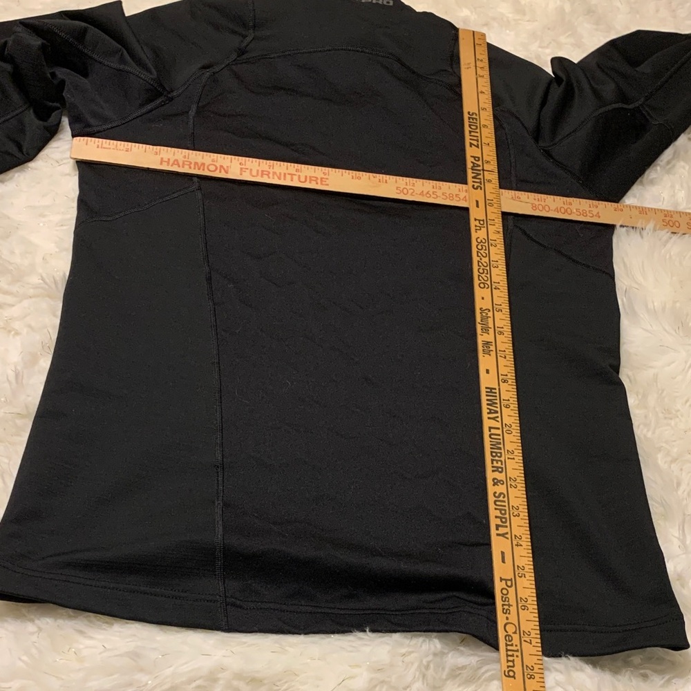 Nike Pro Hyperwarm Fitted Black Performance Top (… - image 2